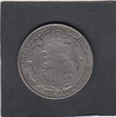 Beschrijving: 1/2 Crown  GEORGIUS V